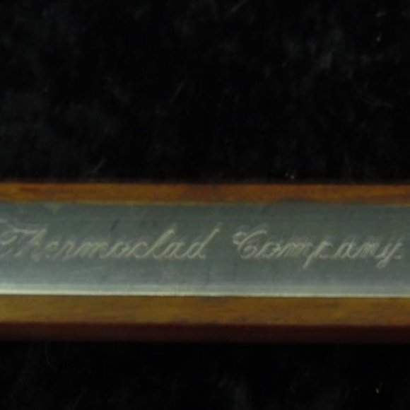 LAST MARKDOWN MID CENTURY WALNUT VERNA JAPAN  ADVERTISING STAINLESS STEEL - Picture 5 of 9